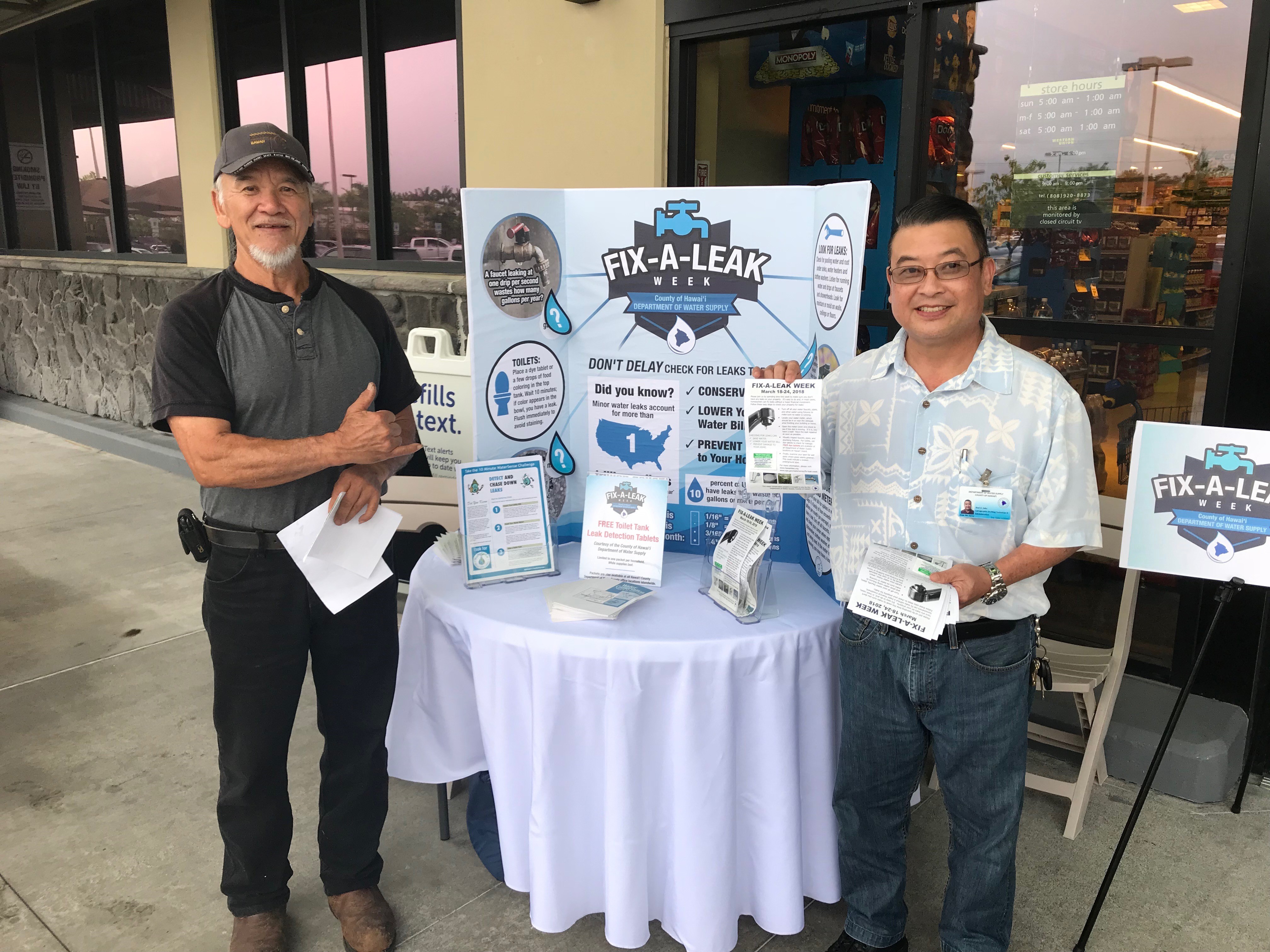 Fix-A-Leak Week booth