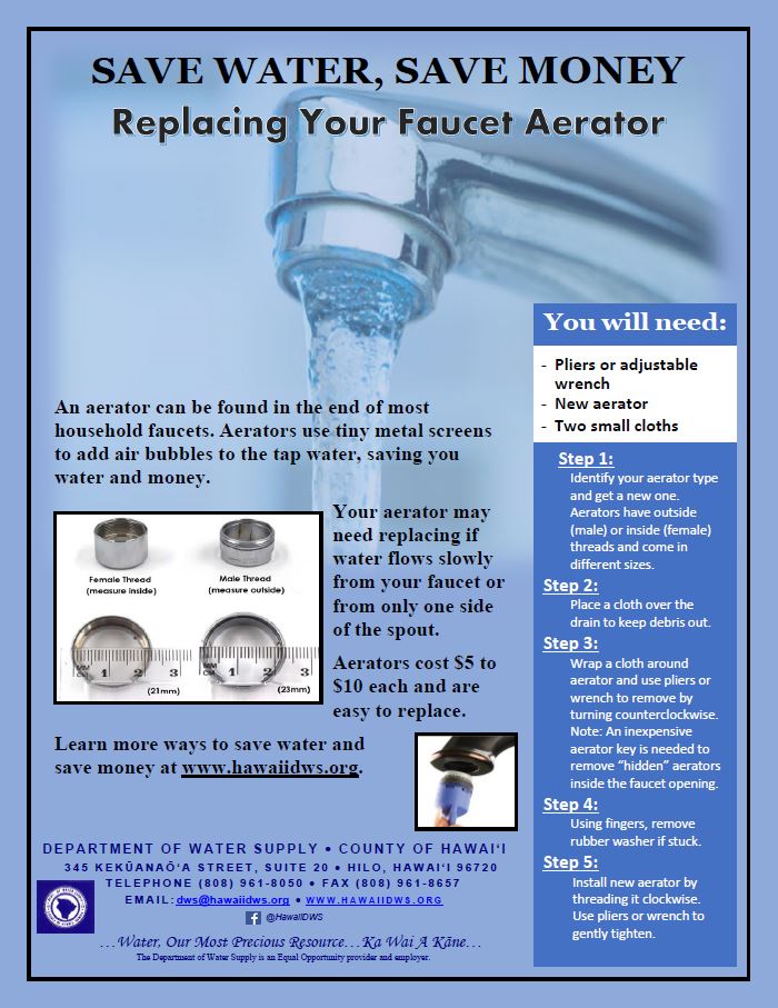 Replacing Your Faucet Aerator